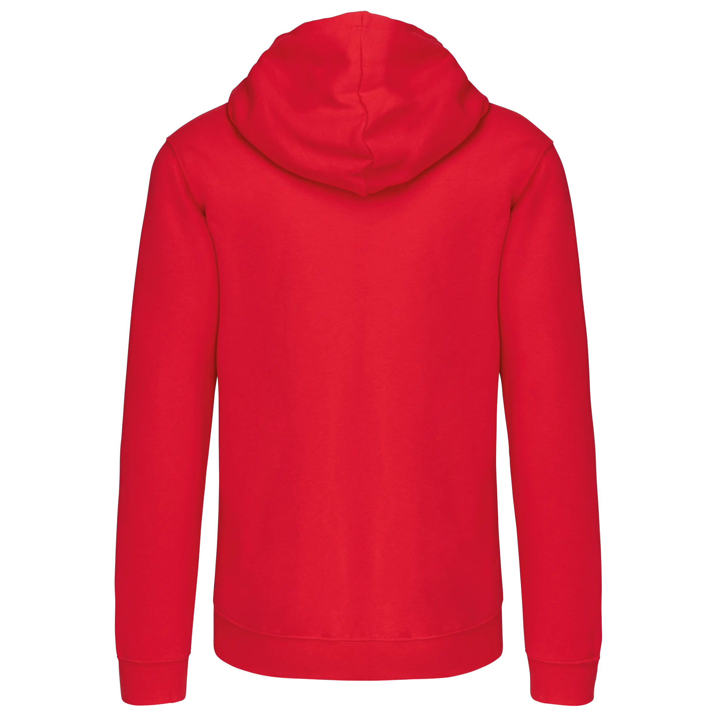 Sudadera capucha y cremallera contrastada