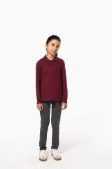 Polo manga larga infantil