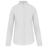 Camisa cuello mao manga larga mujer