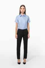 Camisa no-plancha manga corta mujer