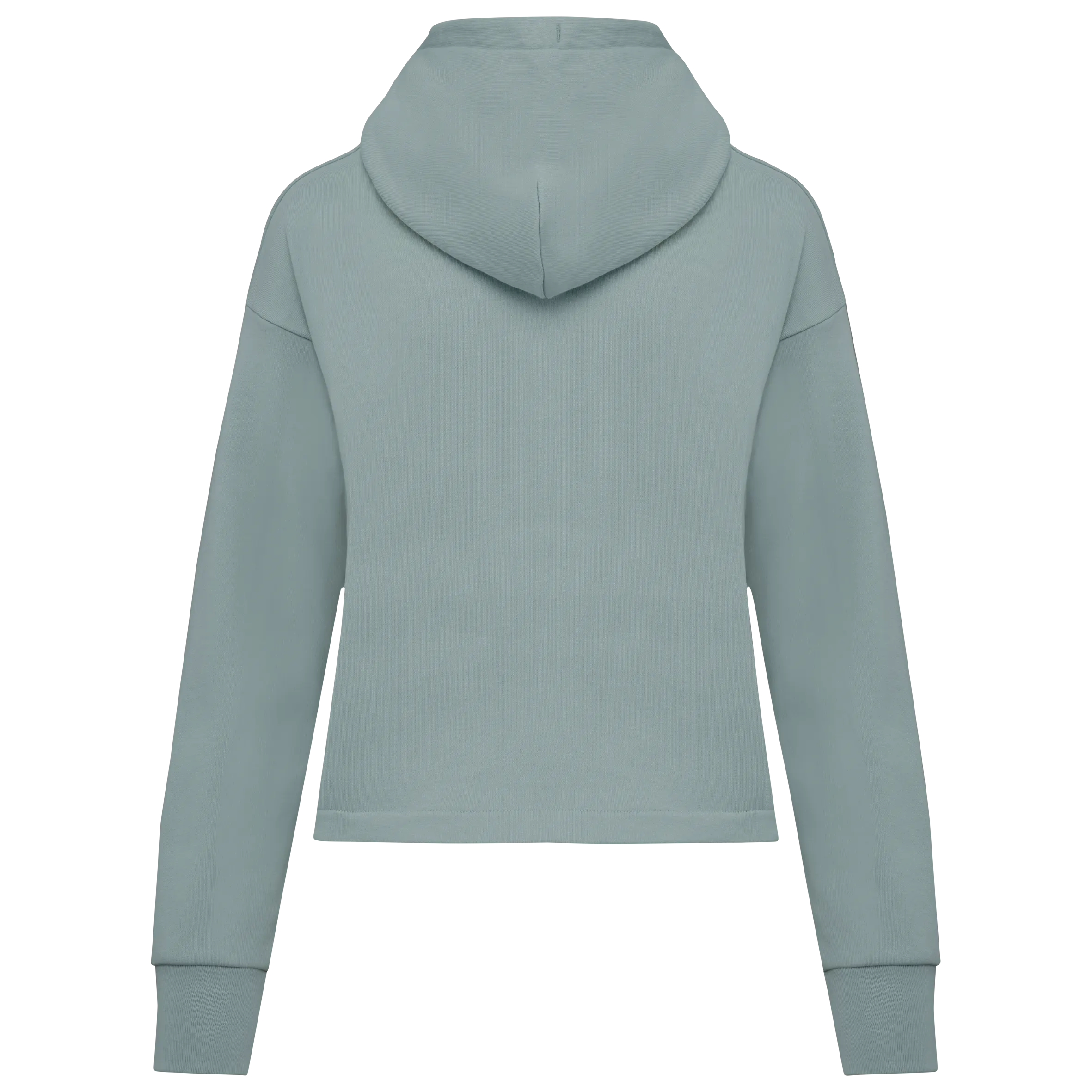 Sudadera ecorresponsable con cremallera y capucha French Terry mujer