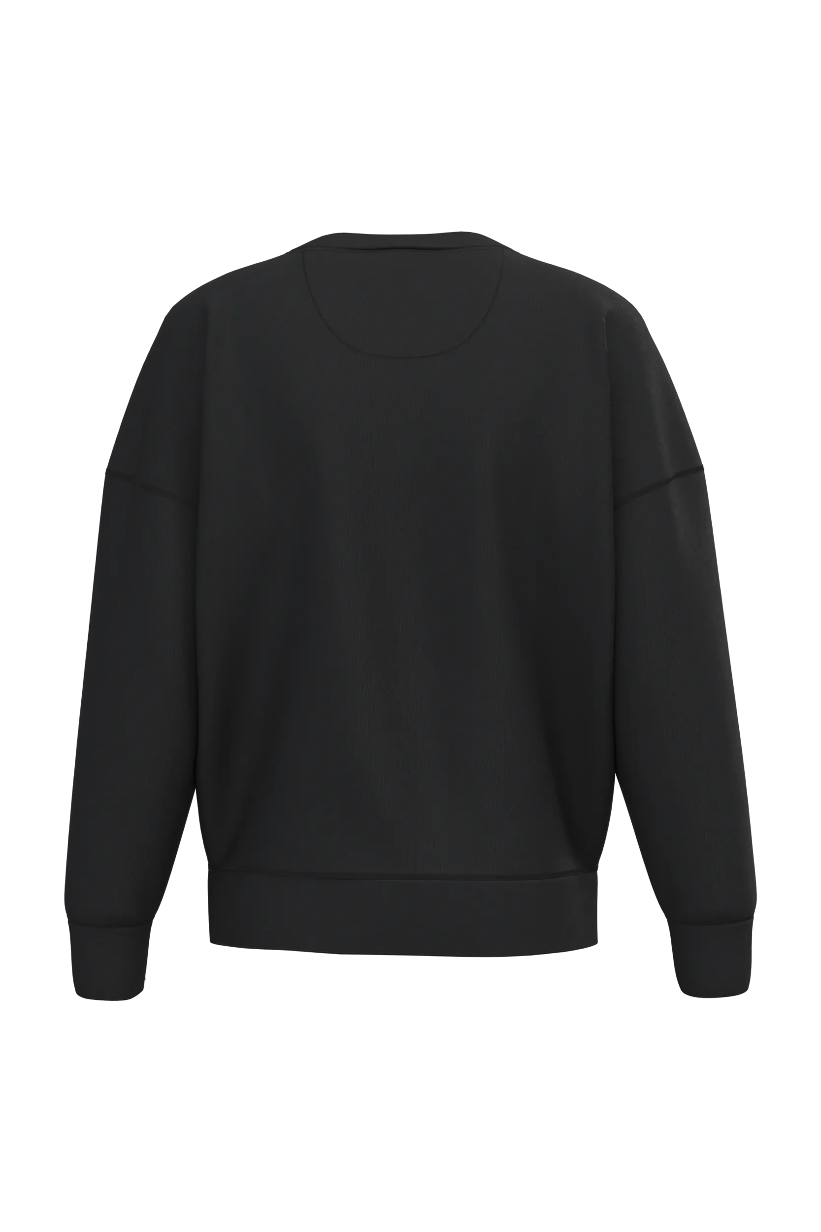 Sudadera ecorresponsable cuello redondo hombros caídos mujer