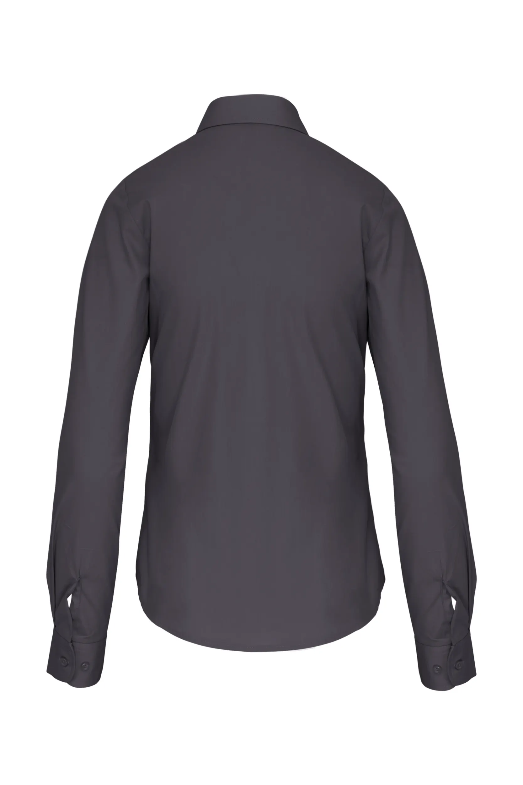 Camisa popelina manga larga mujer