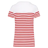 White / Red Stripe