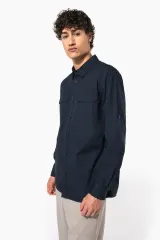 Camisa Safari manga larga hombre