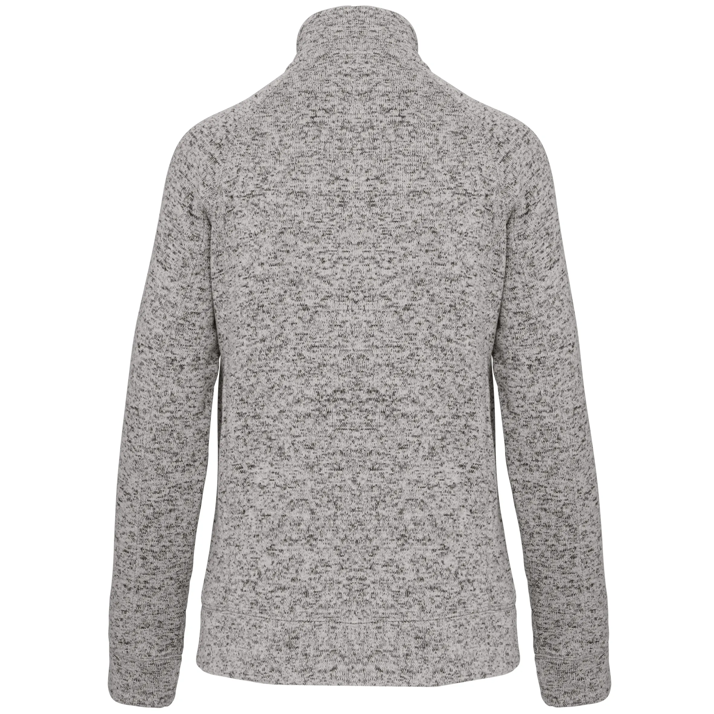 Chaqueta jaspeada con cremallera mujer
