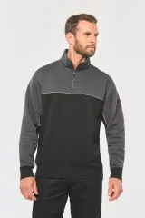 Sudadera 1/4 cremallera ecorresponsable– Unisex