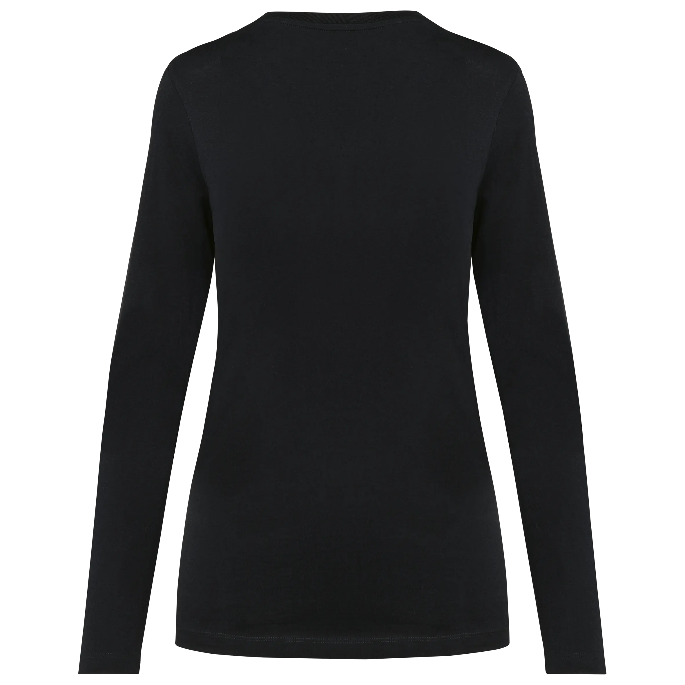 Camiseta Supima® cuello de pico manga larga mujer