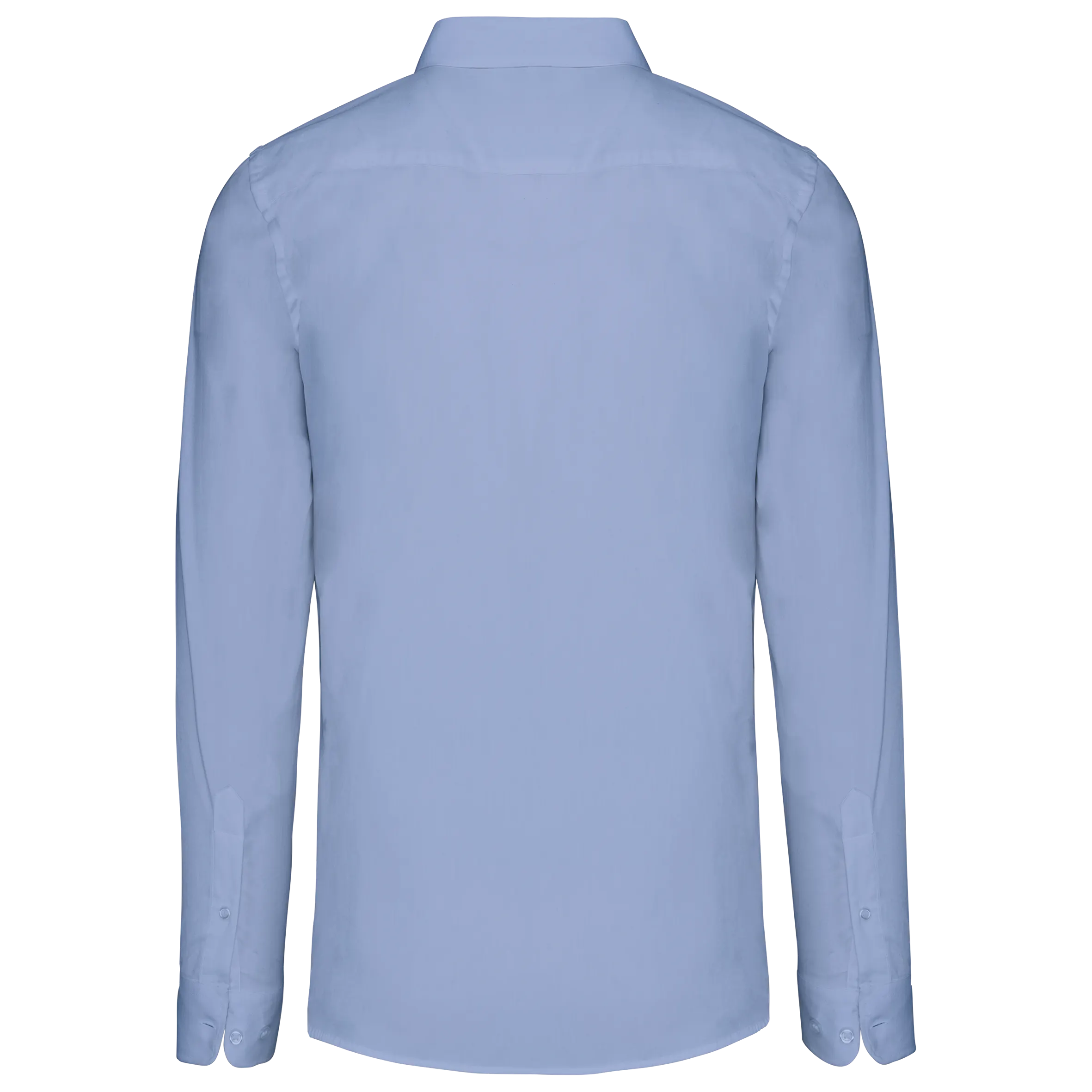 Camisa popelina manga larga hombre