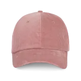 Gorra de terciopelo de perfil bajo