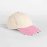 Gorra vintage compacta con visera en contraste