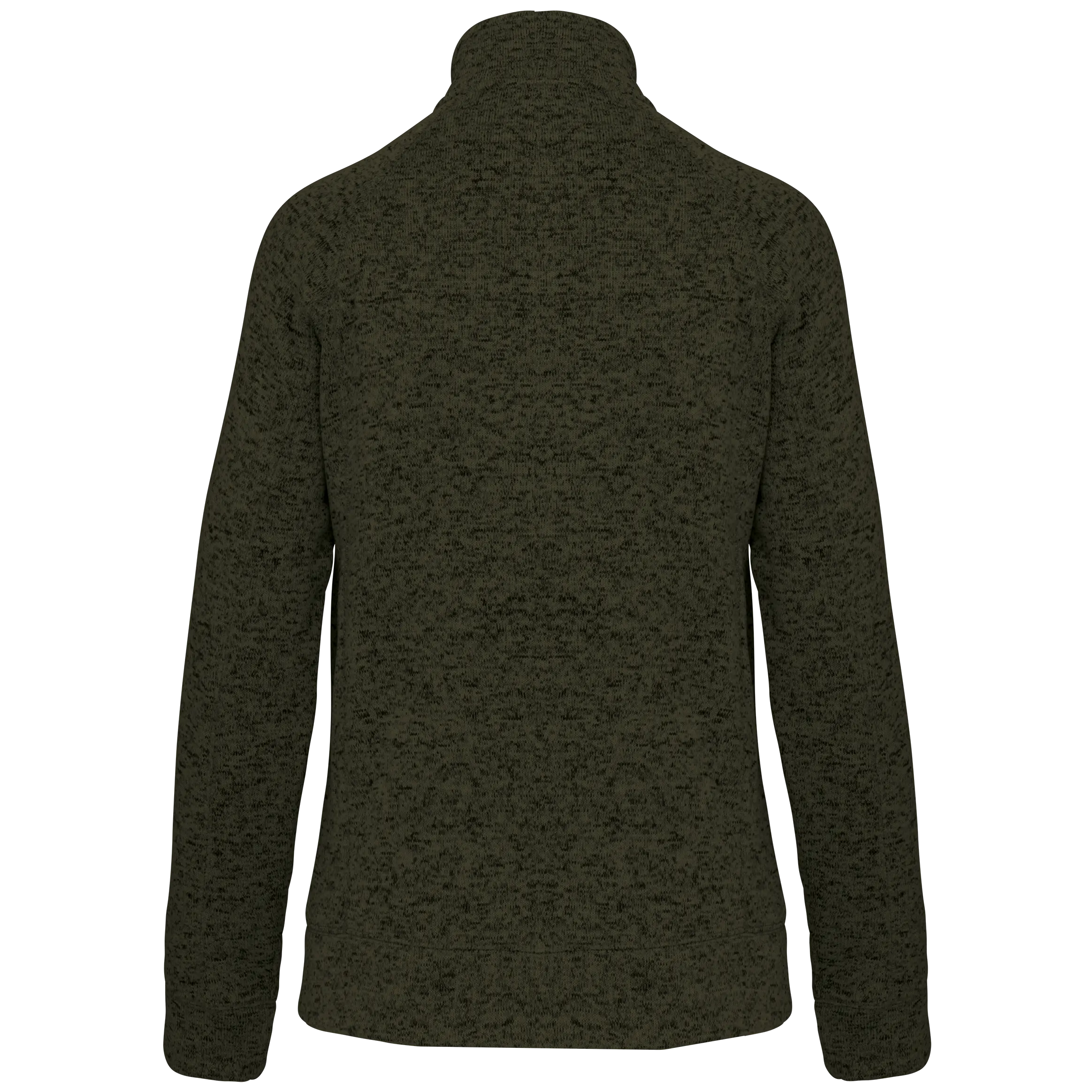 Chaqueta jaspeada con cremallera mujer