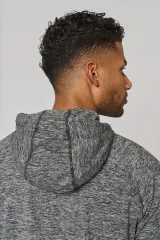 Sudadera deportiva capucha 1/4 cremallera unisex