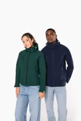 Chaqueta softshell con capucha extraíble mujer