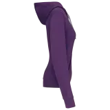 Sudadera capucha contrastada mujer