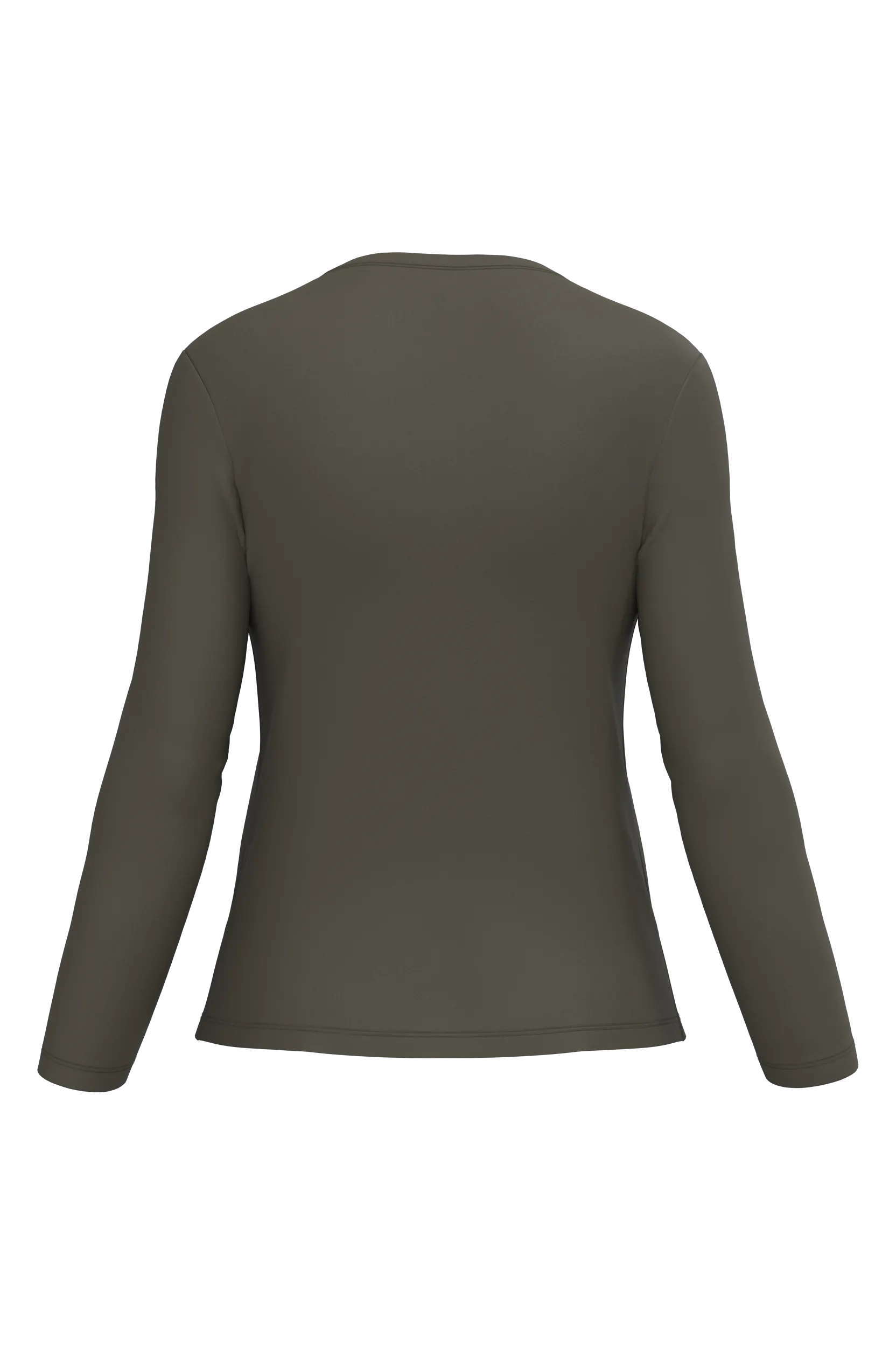 Camiseta manga larga y cuello redondo mujer