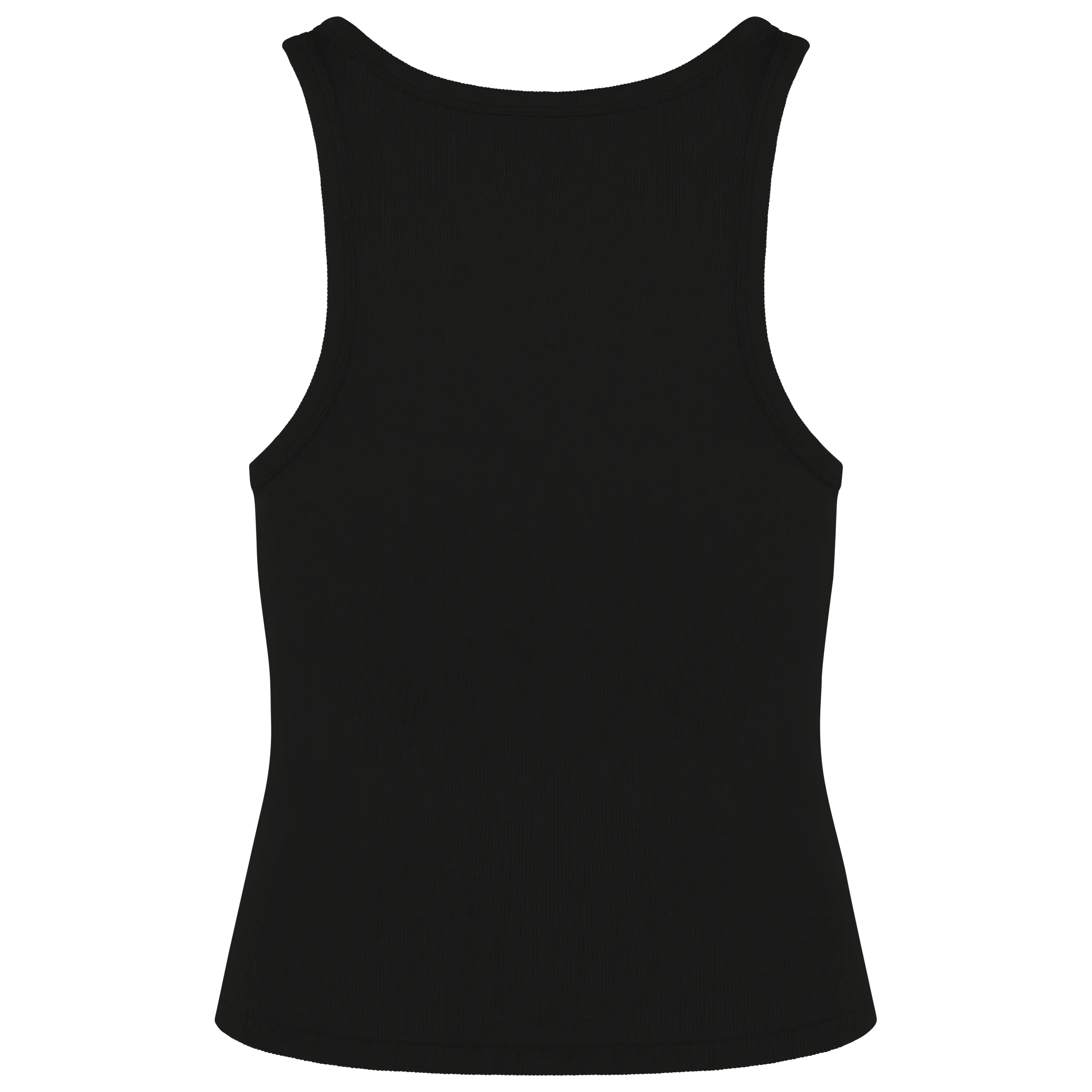 Camiseta de tirantes ecorresponsable acanalada mujer
