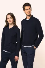 Polo Supima® manga larga mujer