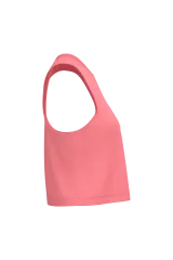 Camiseta de tirantes crop Triblend mujer