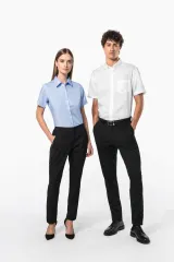 Camisa micro sarga no-plancha manga corta hombre