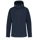 Chaqueta softshell con capucha extraíble mujer