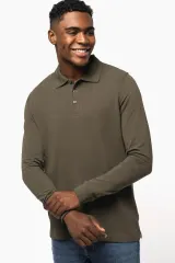 Polo manga larga hombre