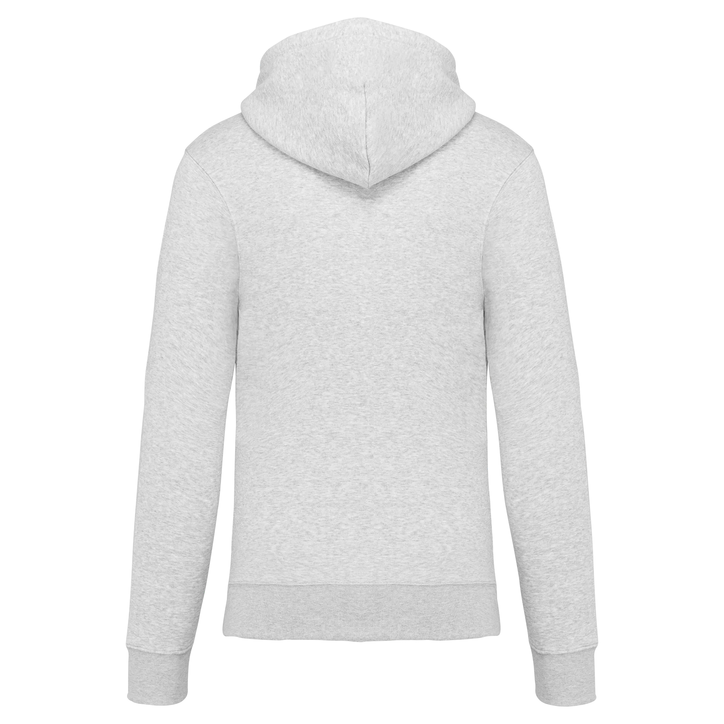 Sudadera con capucha y cremallera ecorresponsable hombre