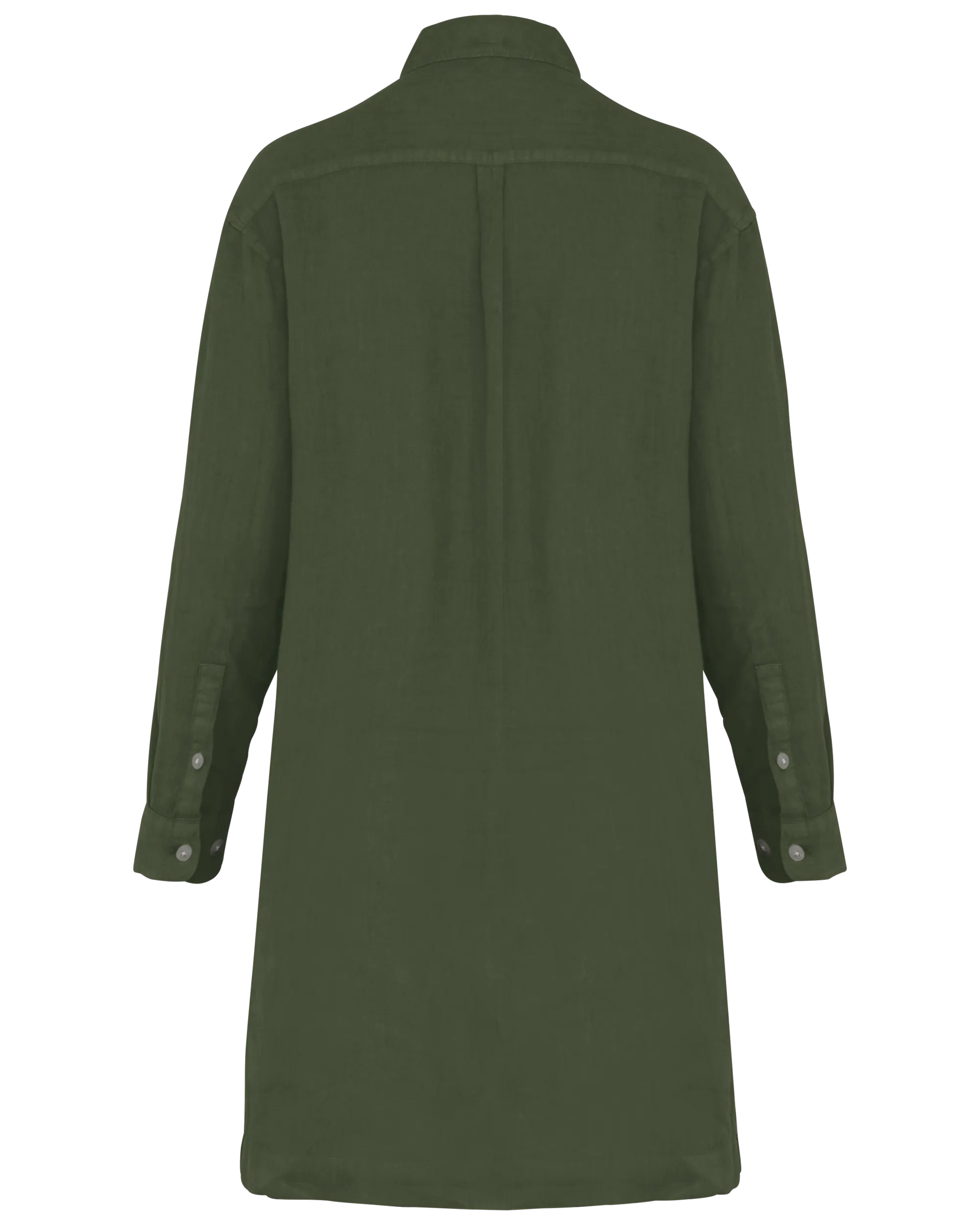 Vestido camisero de lino mujer
