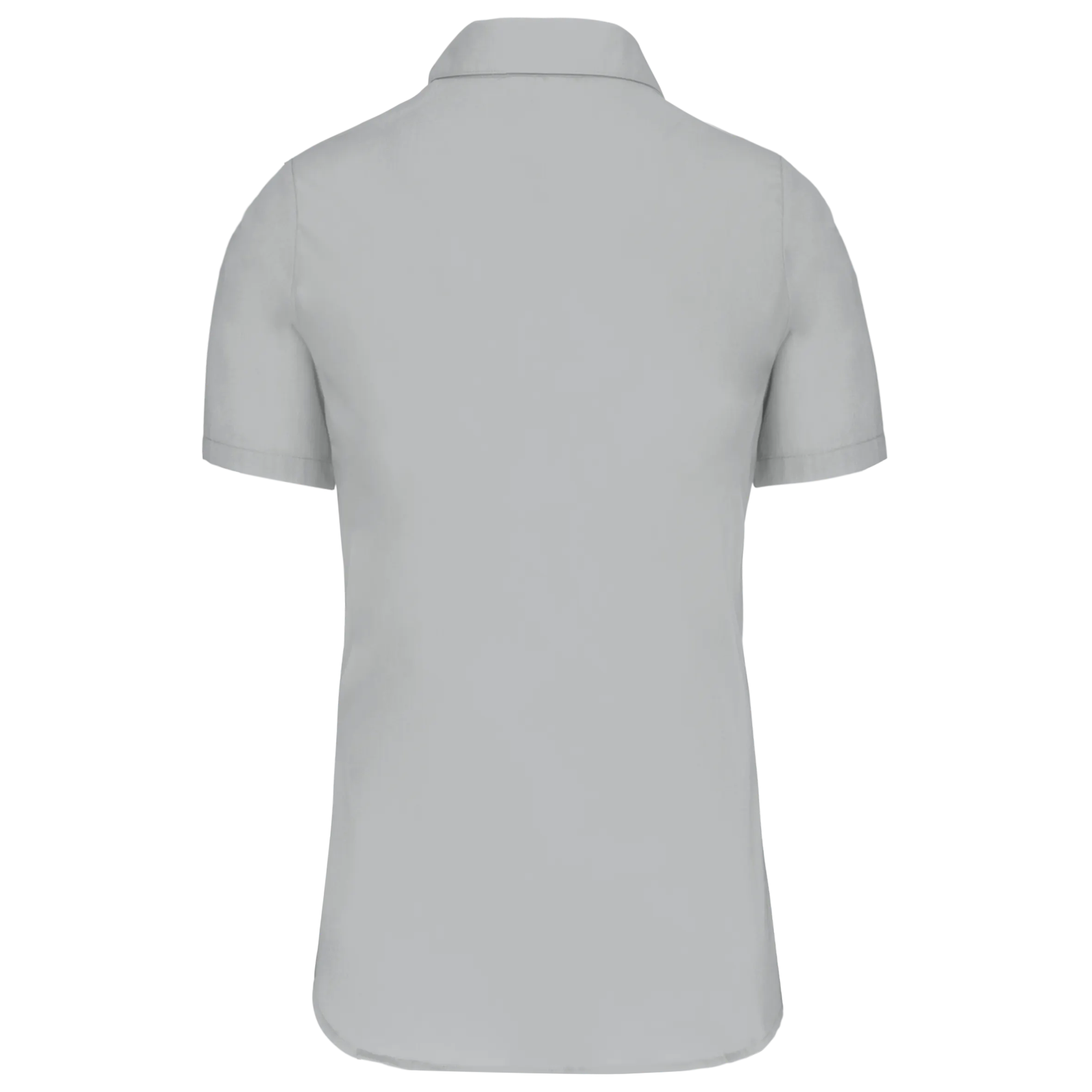 Camisa popelina manga corta mujer