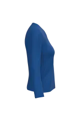 Camiseta manga larga y cuello de pico mujer