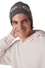 Gorro navideño de punto con motivo de estrellas