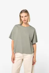 Camiseta sostenible de corte boxy con hombros caídos mujer