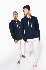 Sudadera con capucha de forro contrastado - Unisex